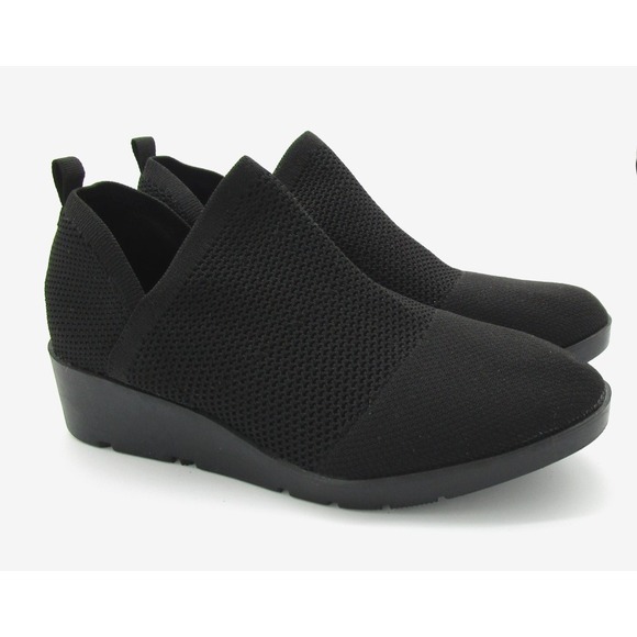 Taryn Rose Shoes - Taryn Rose Kabe Knit Wedge Ankle Booties Black Comfort Shoes Womens Size 9